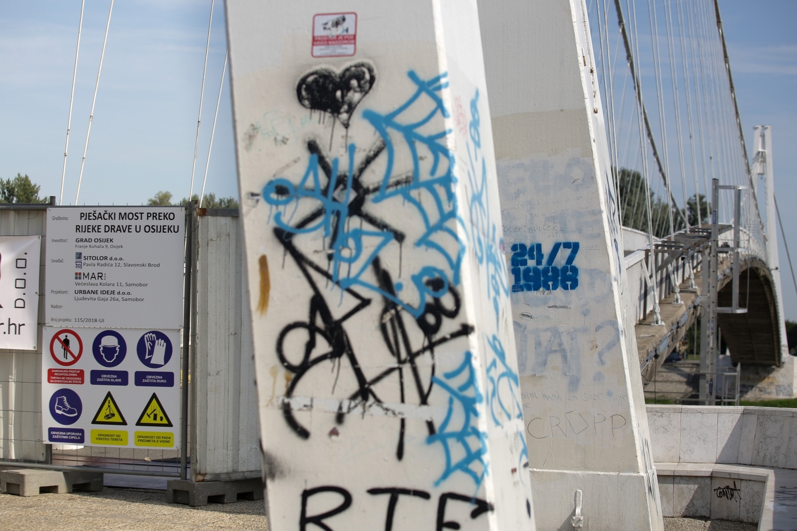 Rekonstrukcija pješačkog mosta u Osijeku