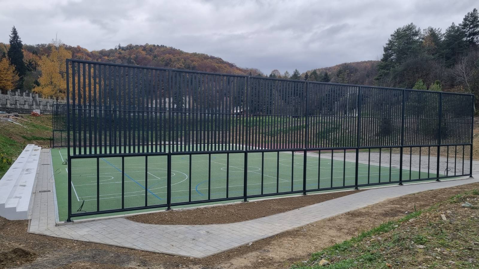 Radovi na uređenju orahovačkog Jezera, prosinac 2022.