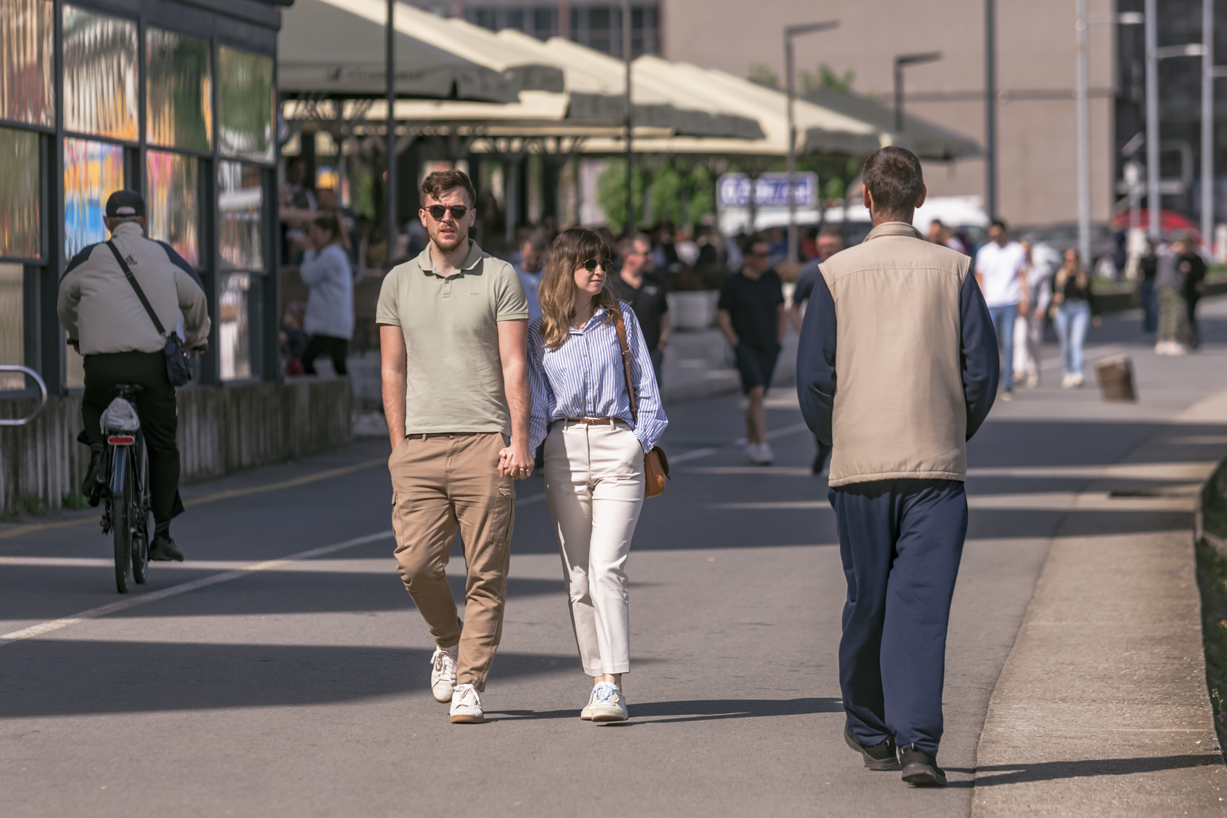 Sunčana subota u središtu Osijeka