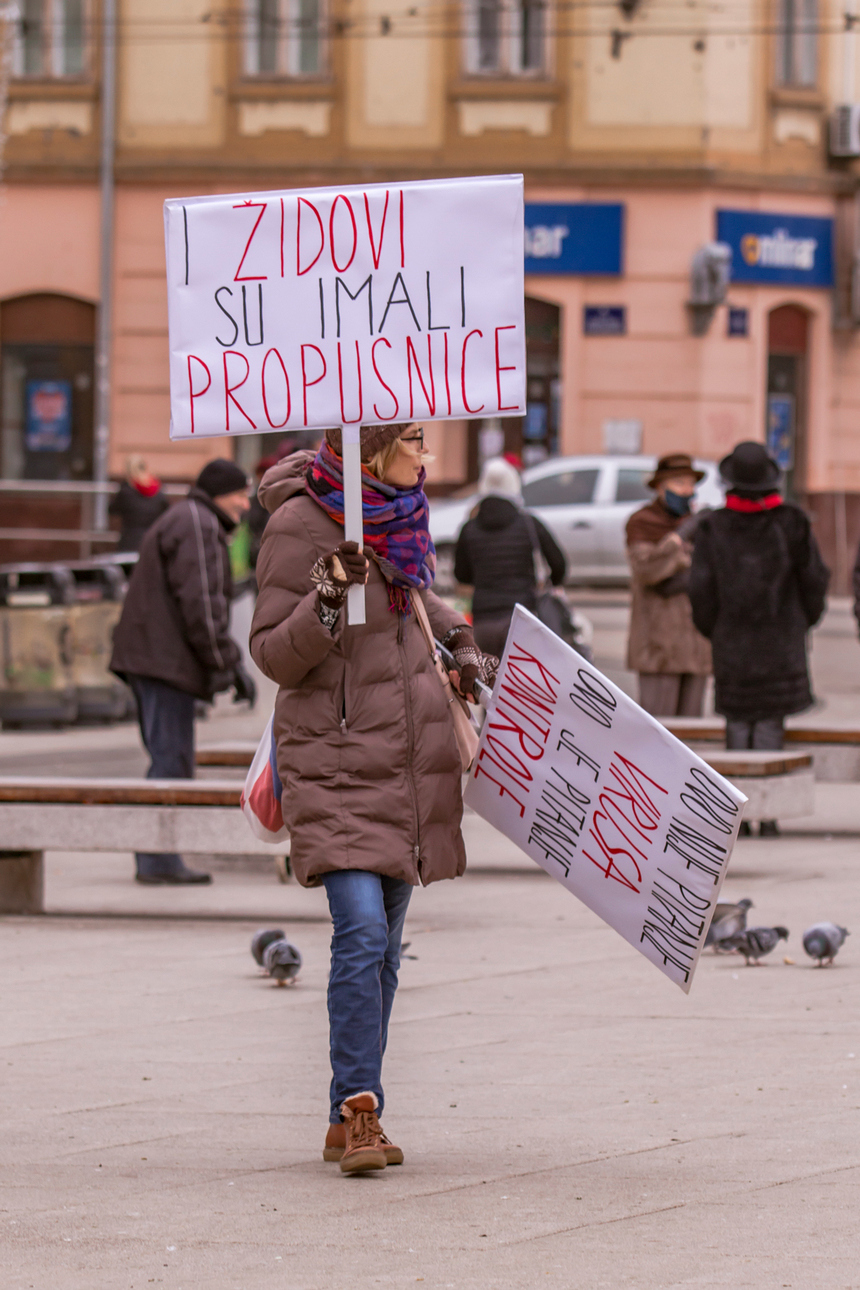 Prosvjed u Osijeku: ”I židovi su imali propusnice”