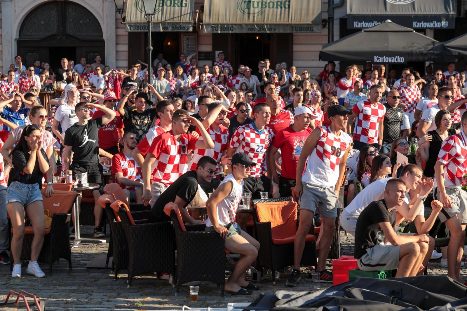EURO 2020: Gledanje utakmice Hrvatska-Španjolska u Tvrđi