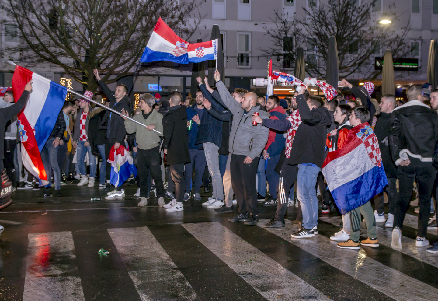 Slavlje u Osijeku nakon pobjede nad Brazilom 2022.