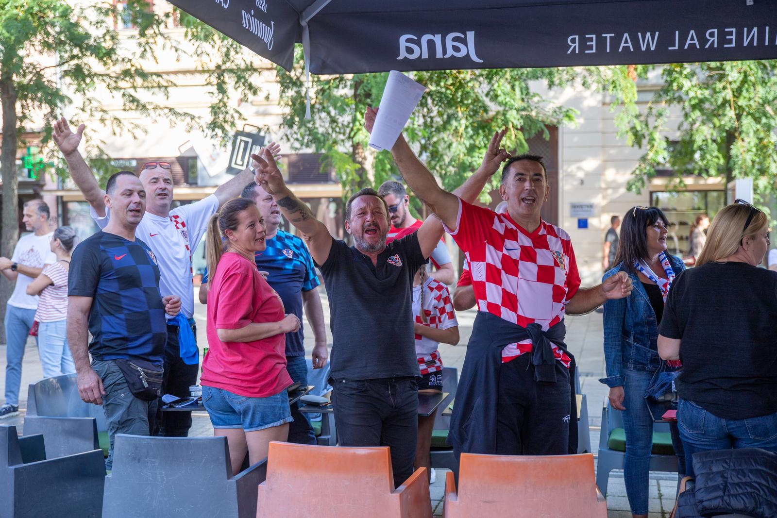 Navijači u središtu Osijeka