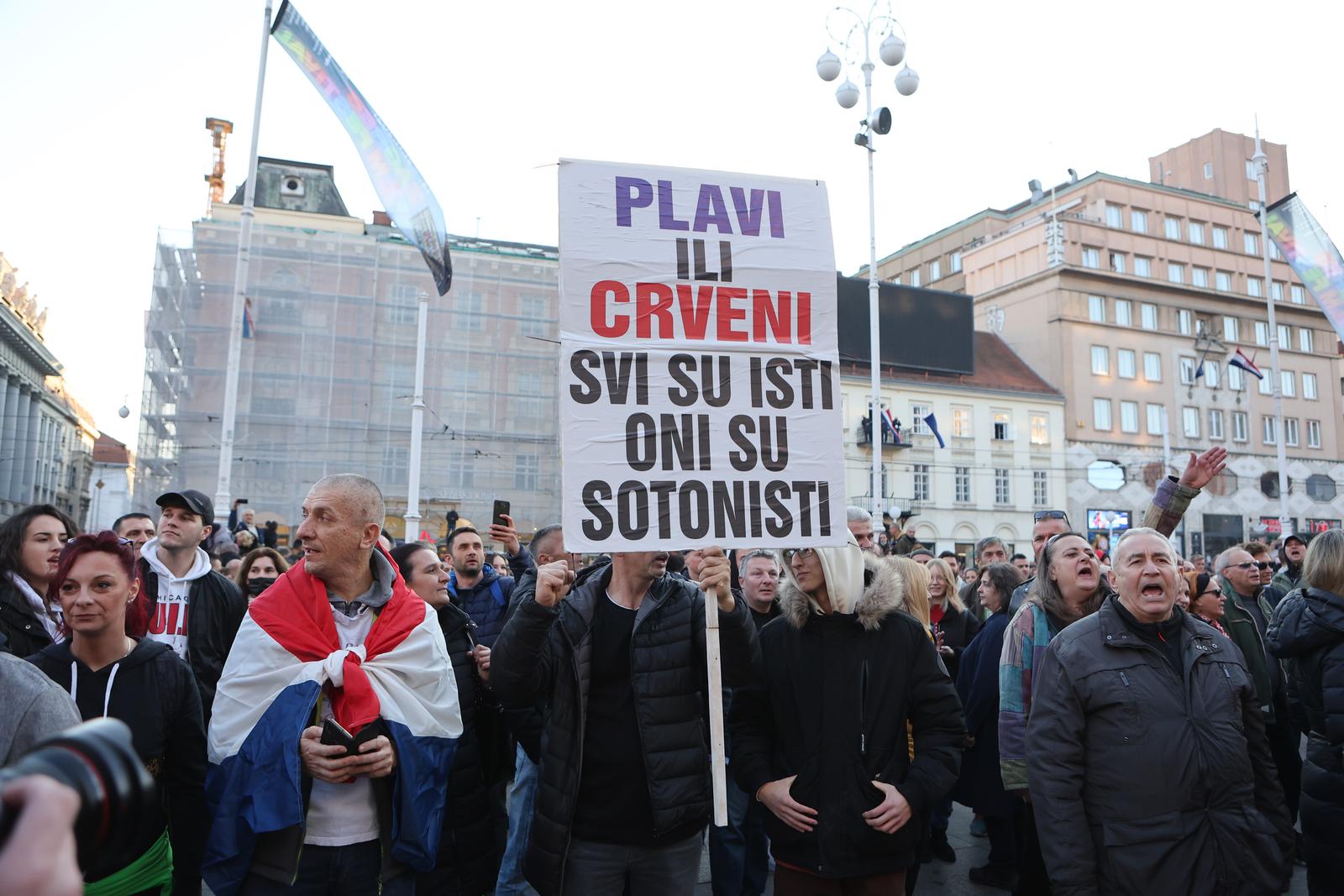 U Zagrebu veliki prosvjed protiv Covid potvrda