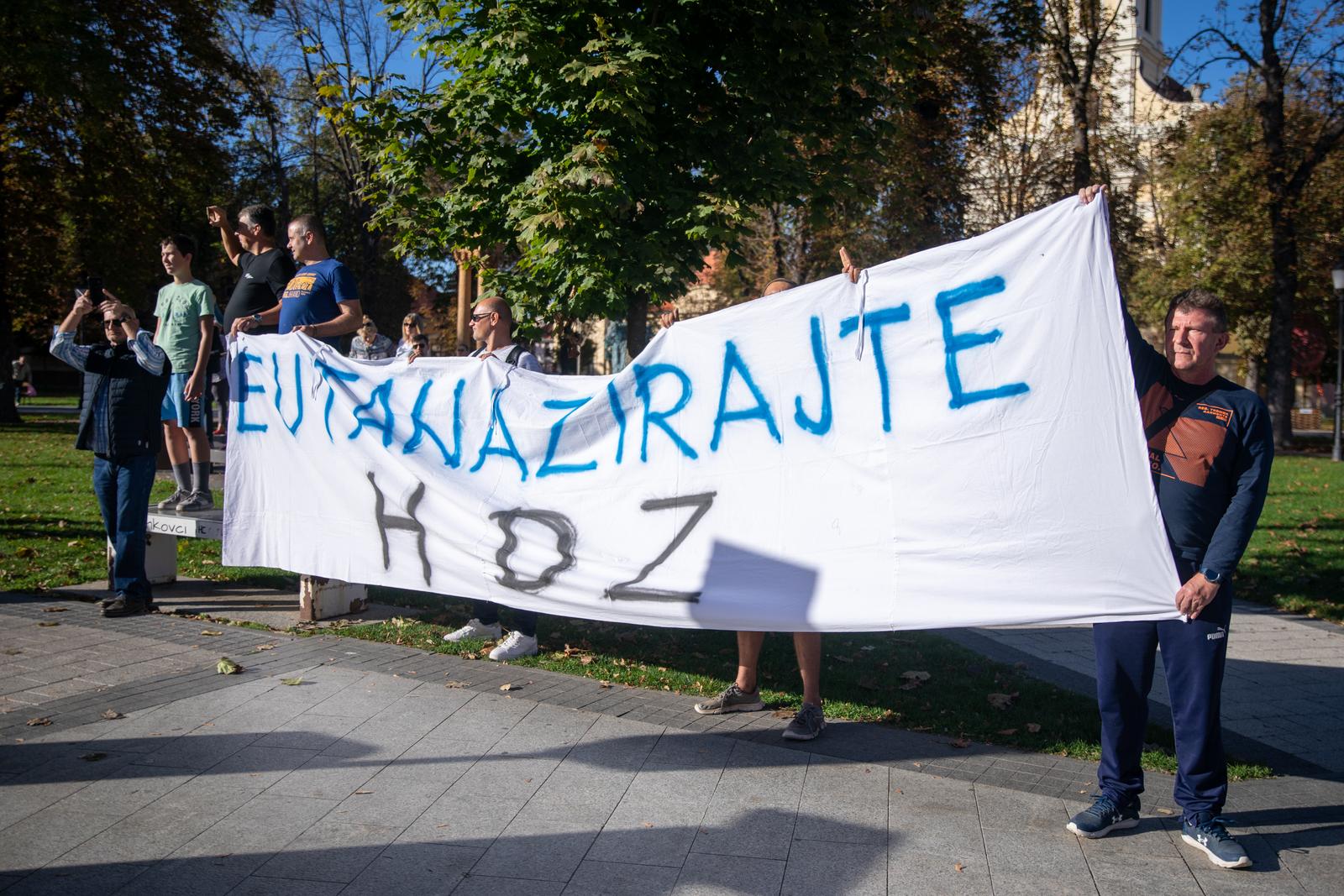Prosvjed svinjgojaca u Vinkovcima
