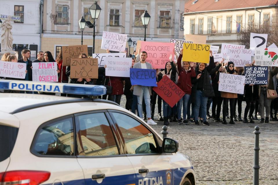 Prosvjedovali studenti Socijalnog rada, traže diplomski studij