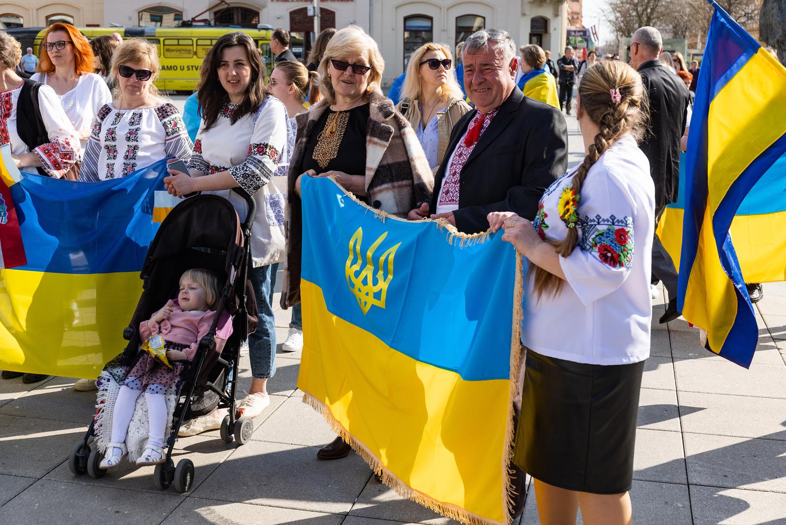 U Osijeku održan skup potpore Ukrajini
