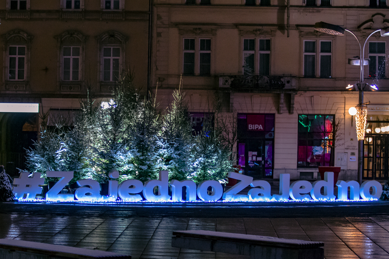 Prvi snijeg zabijelio Osijek Prvi snijeg zabijelio Osijek