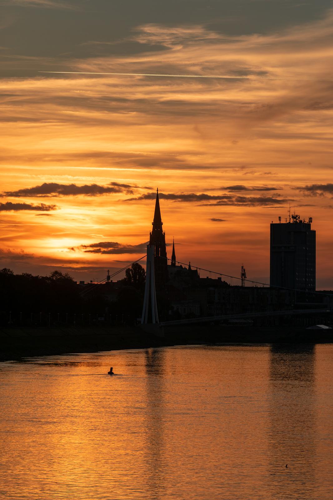 Zalazak sunca iznad Osijeka