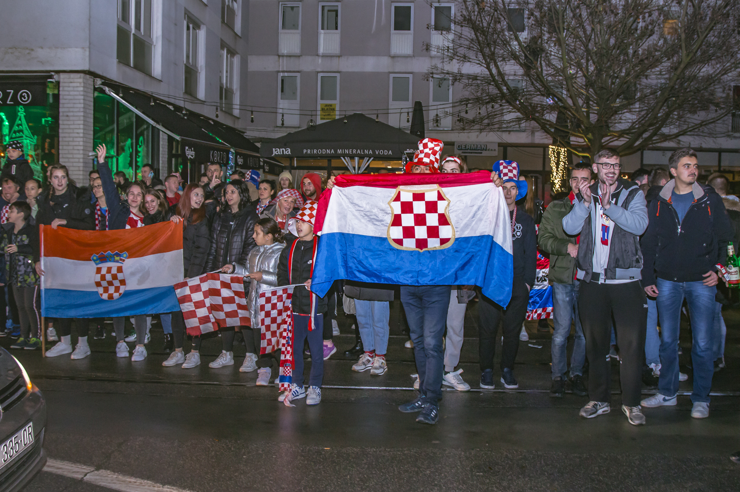 Slavlje u Osijeku nakon pobjede nad Brazilom 2022.