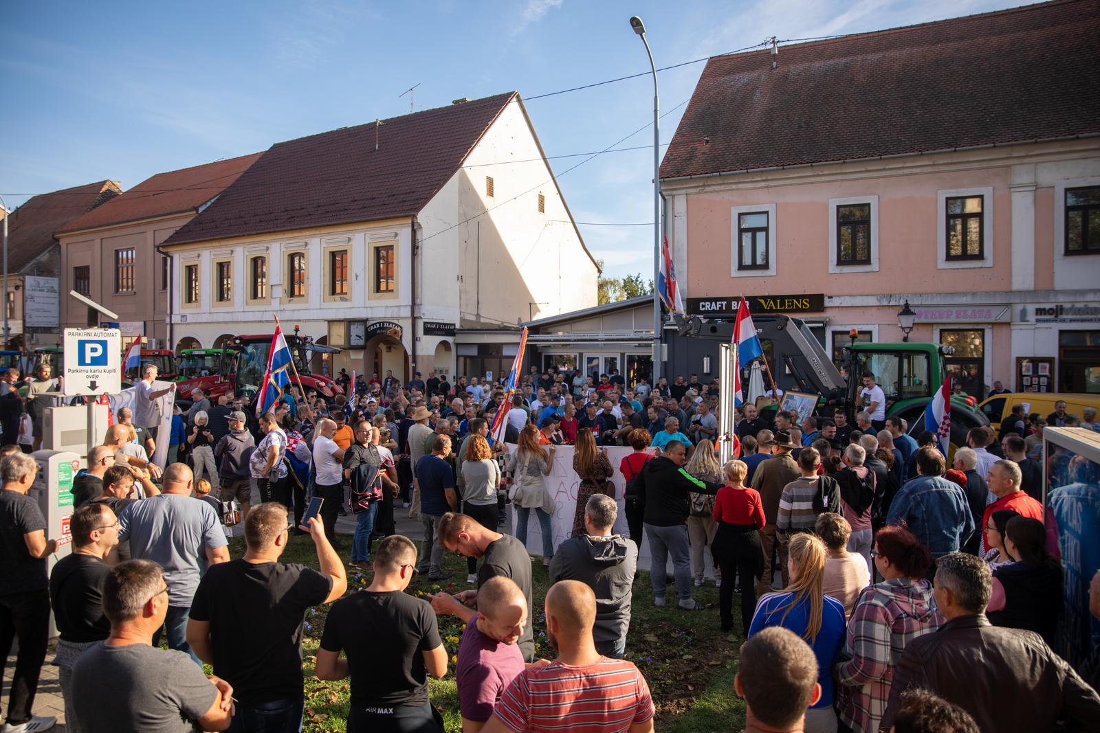 Prosvjed svinjgojaca u Vinkovcima