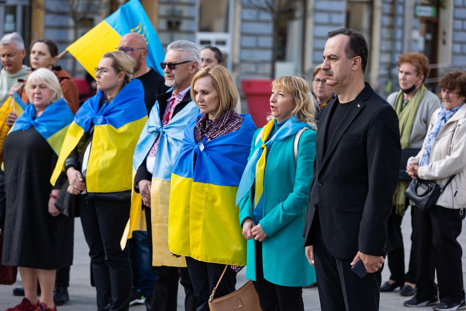 U Osijeku održan skup potpore Ukrajini