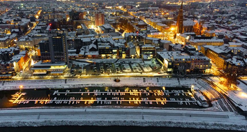 Grad Osijek iz zraka [siječanj 2022.]