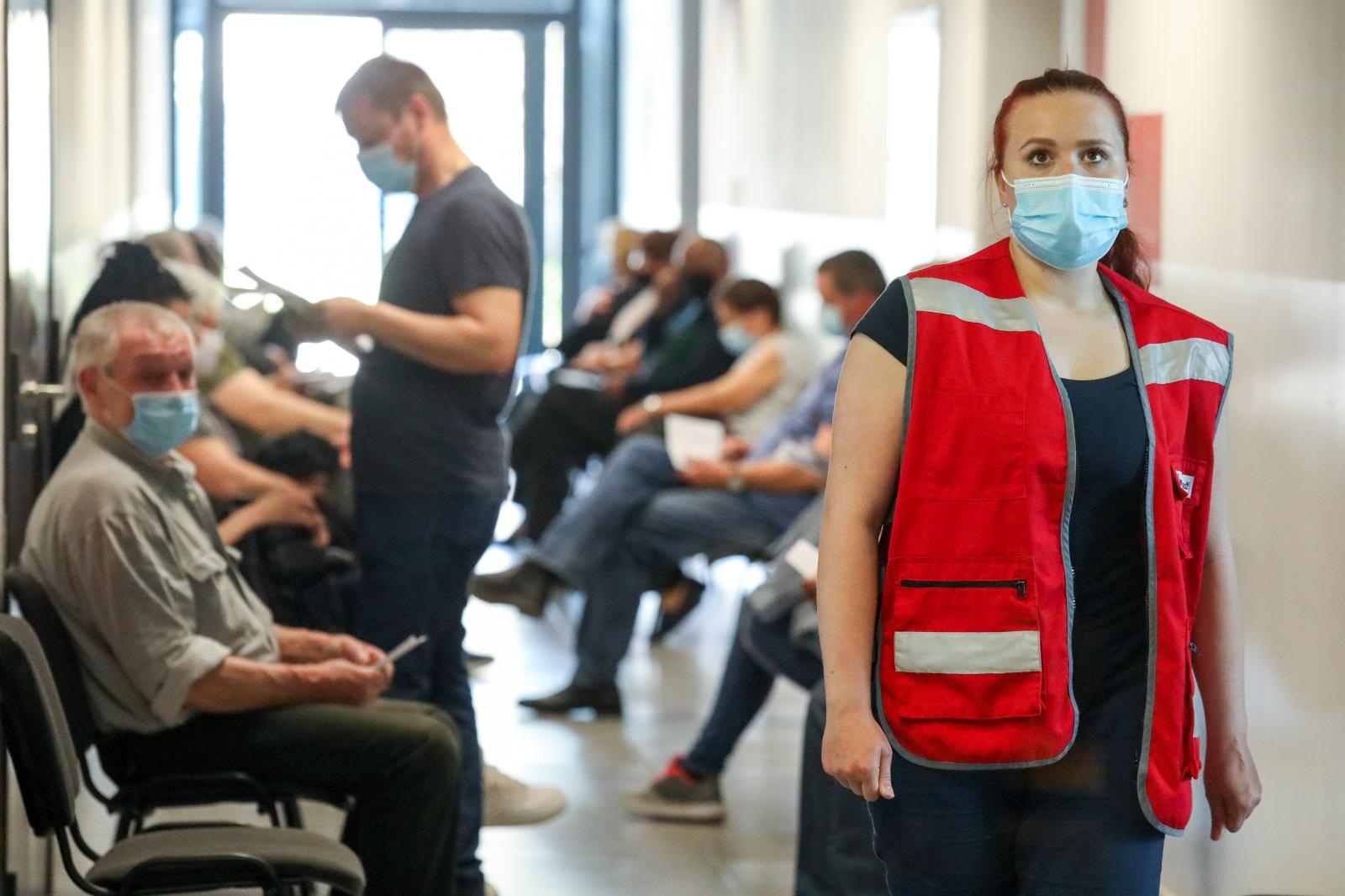 U dvorani Gradski vrt građani se cijepili protiv korone
