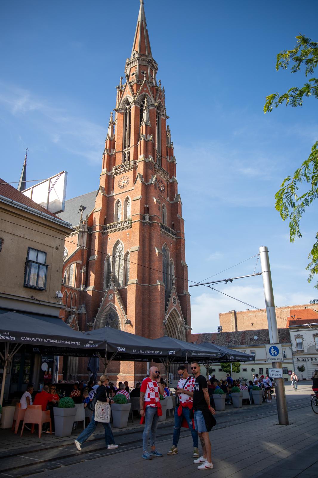 Navijači u središtu Osijeka