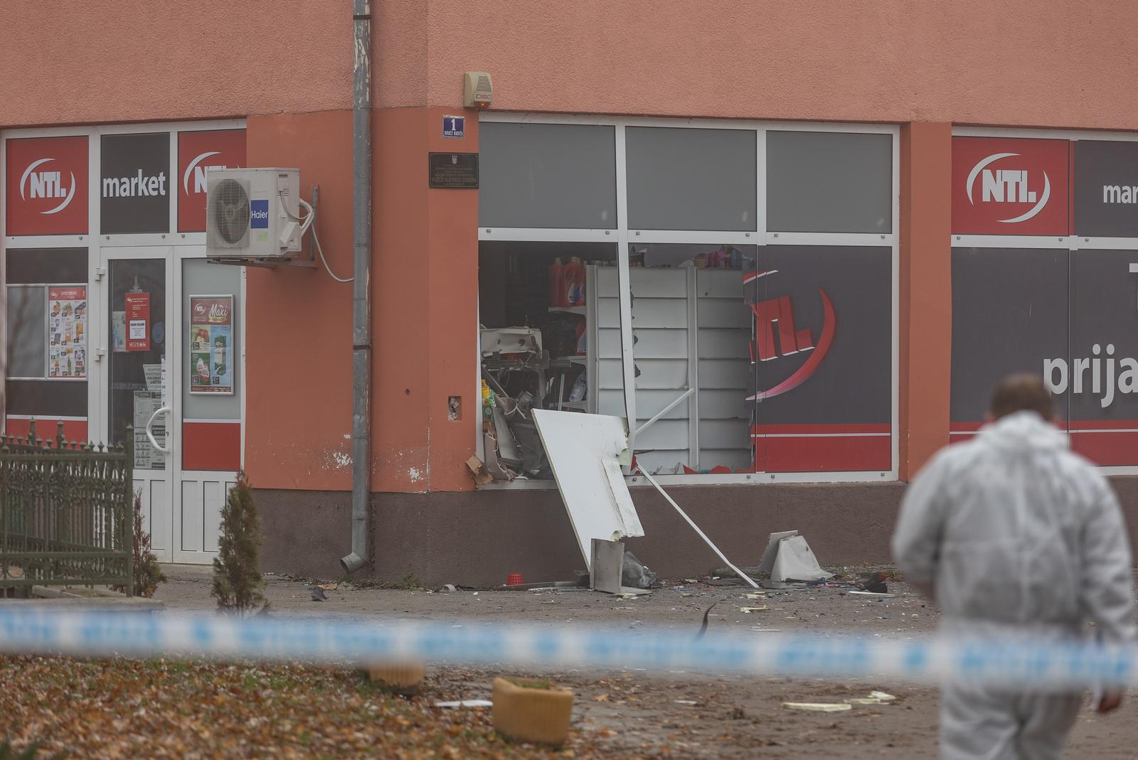 Eksplozivom raznesen bankomat u Ladimirevcima