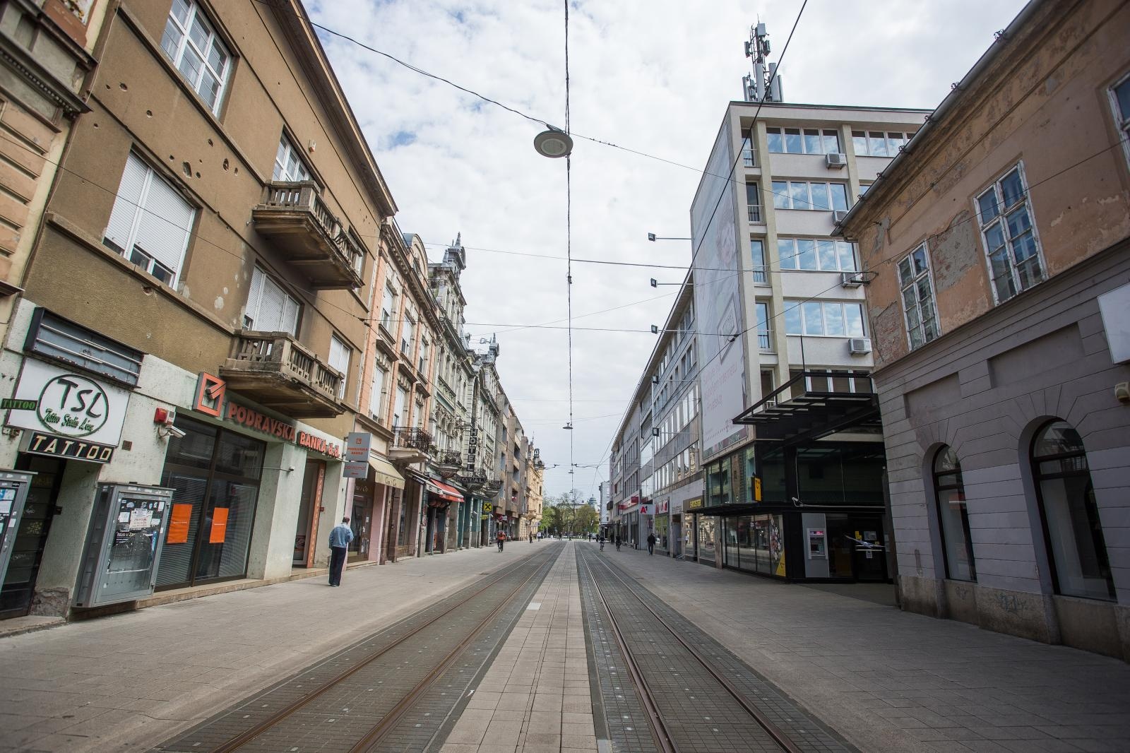 Prazne ulice Osijeka