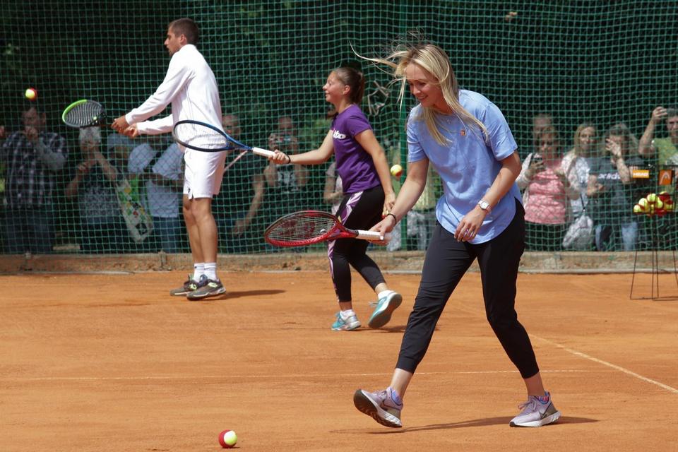 Kids day na teniskom spektaklu u Osijeku
