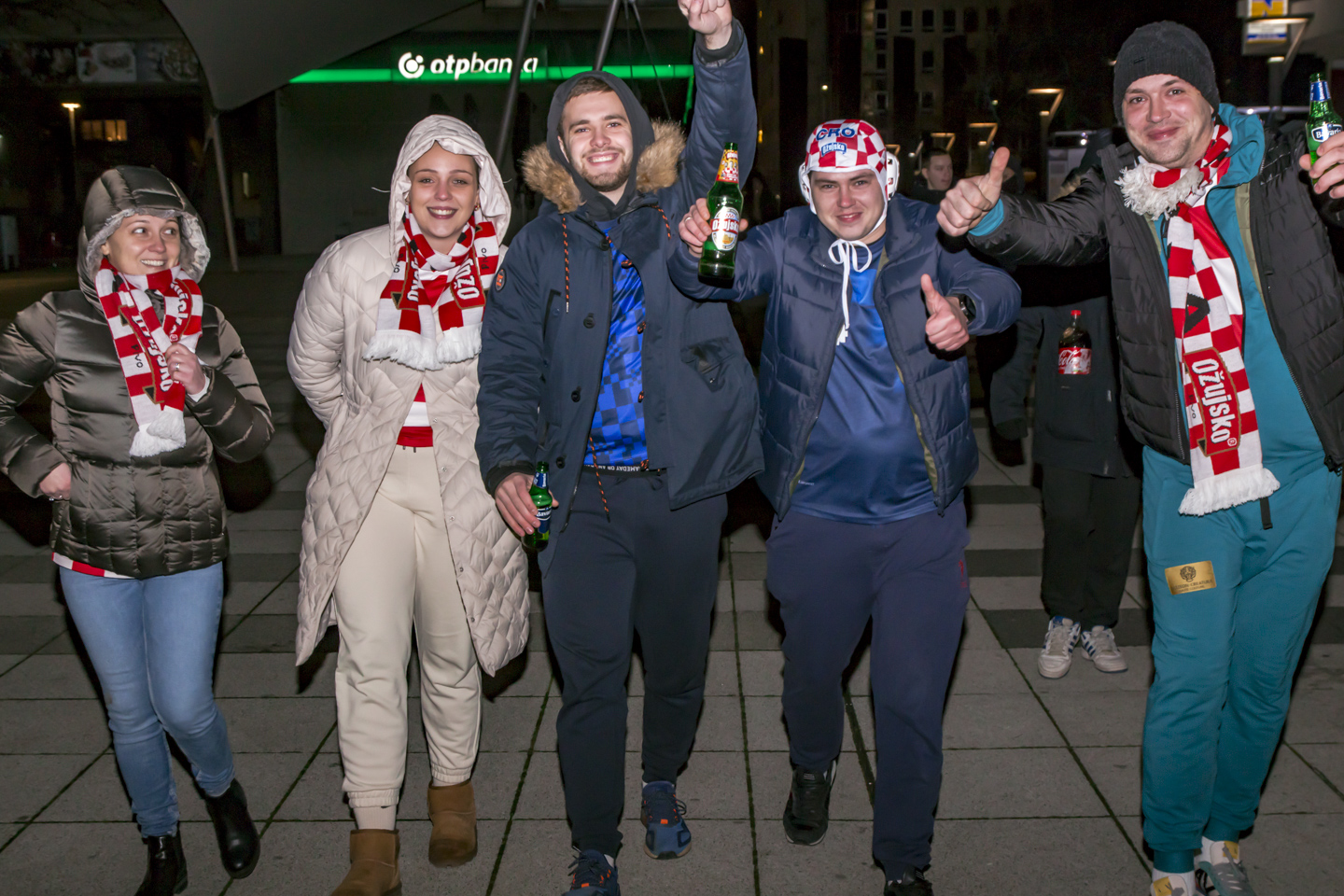 Slavlje nakon pobjede Hrvatske