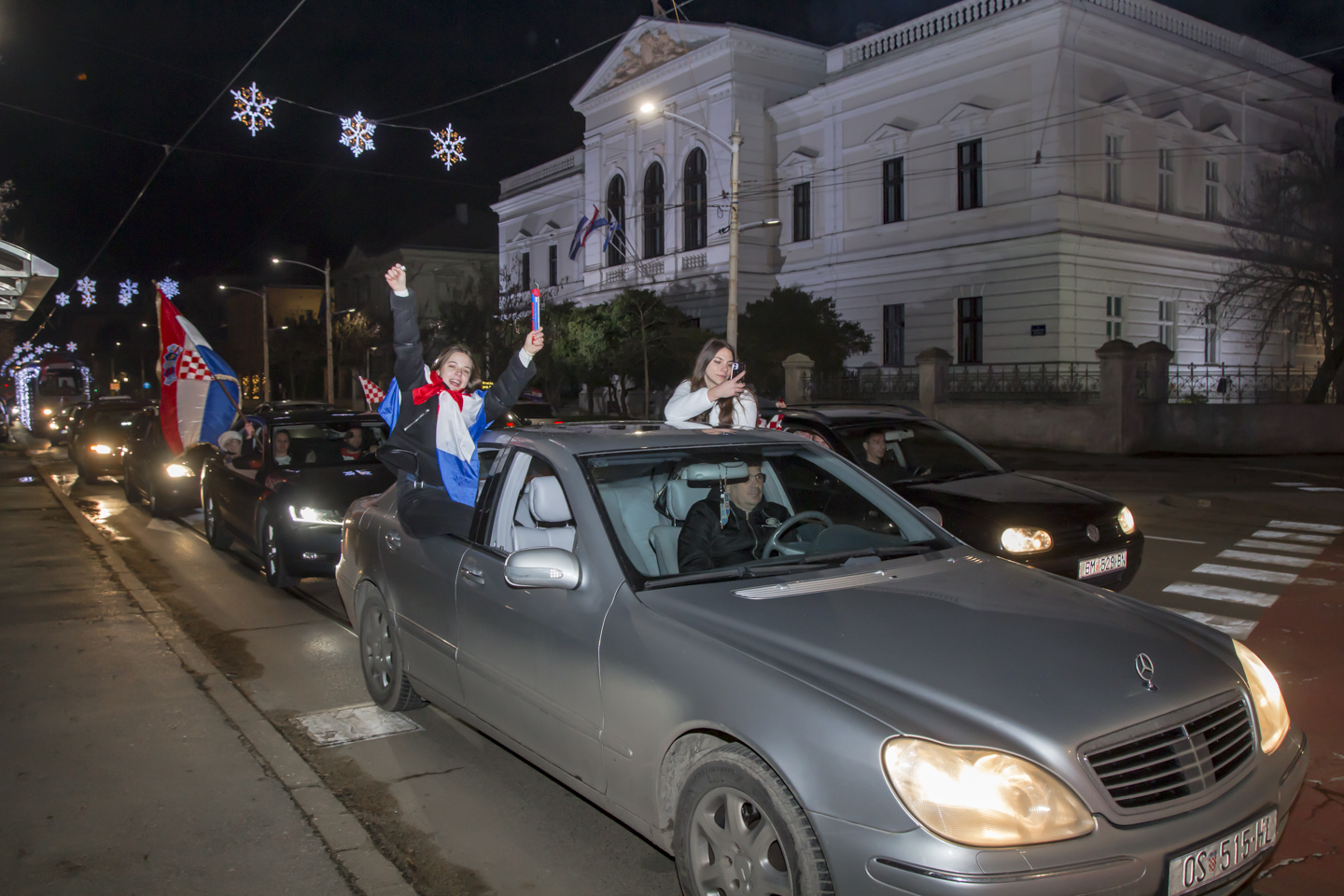 Slavlje nakon pobjede Hrvatske