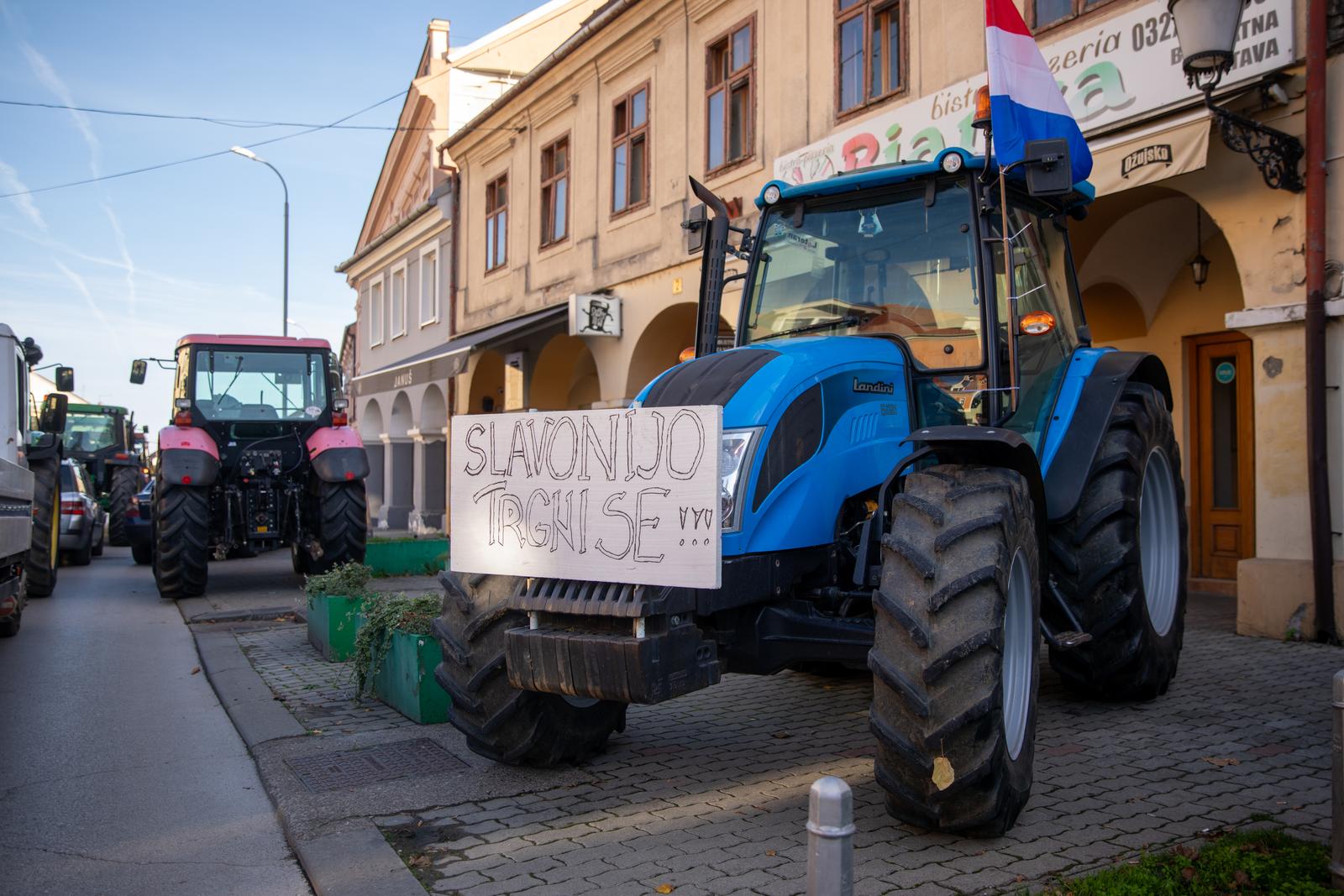 Prosvjed svinjgojaca u Vinkovcima