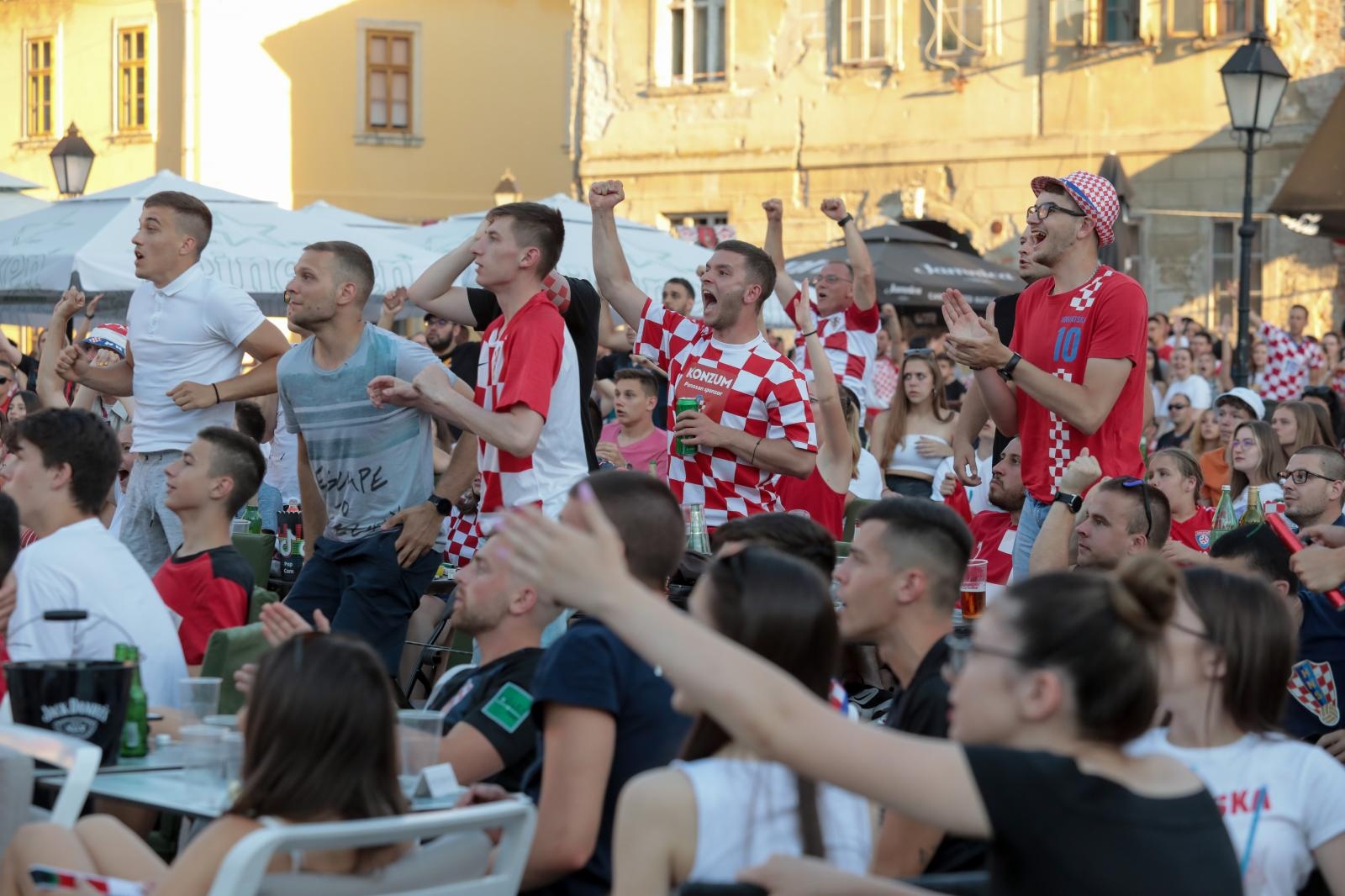 EURO 2020: Gledanje utakmice Hrvatska-Španjolska u Tvrđi