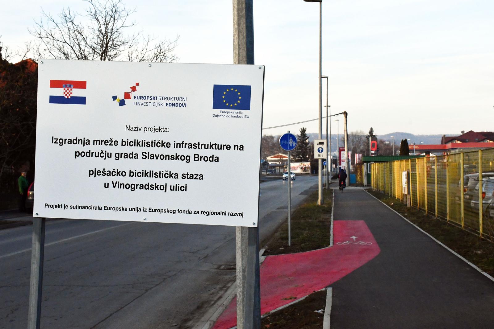 Izgradnja biciklističkih staza u Slavonskom Brodu