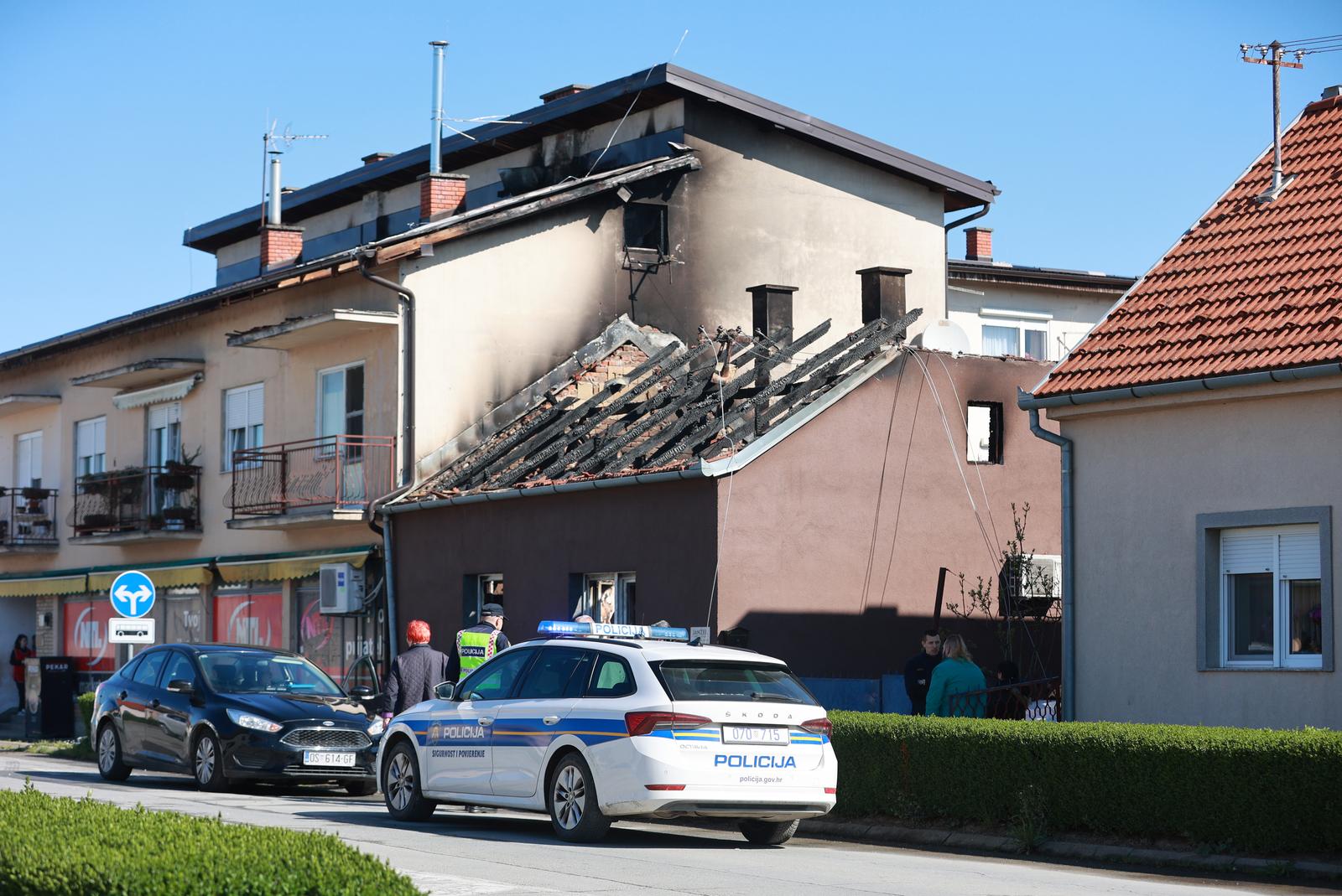 Požar kuće u Donjem Miholjcu
