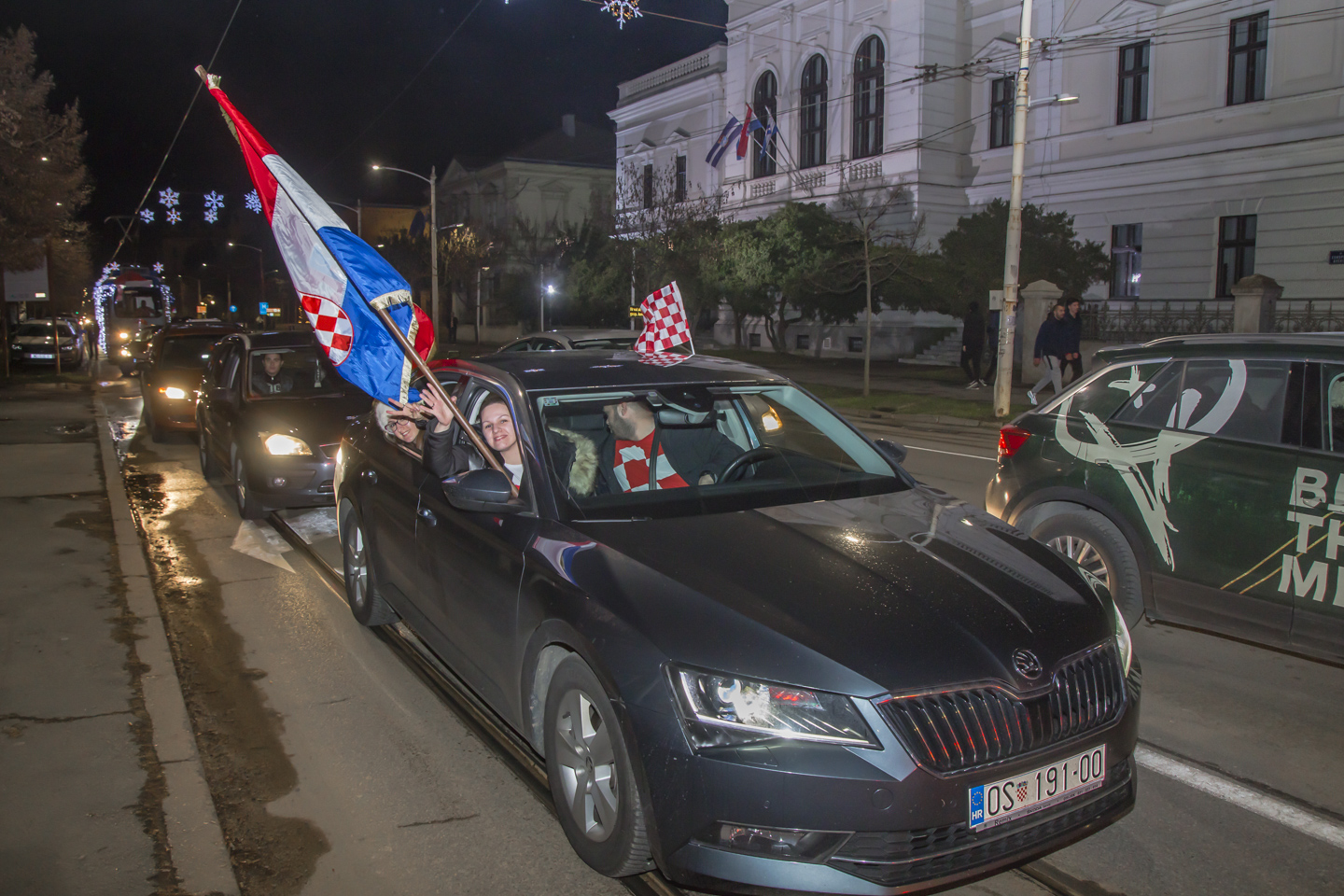 Slavlje nakon pobjede Hrvatske