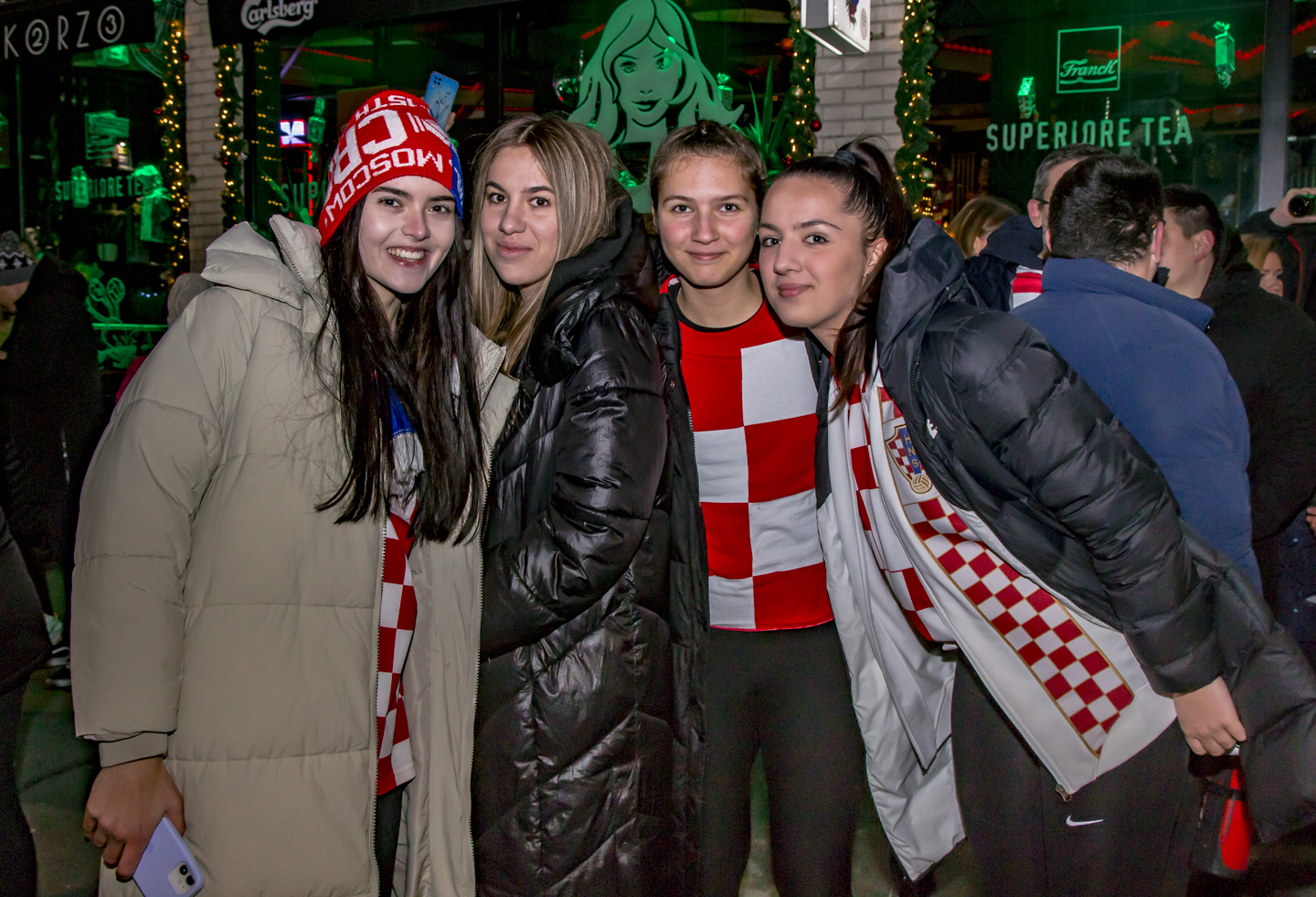 Slavlje nakon pobjede Hrvatske