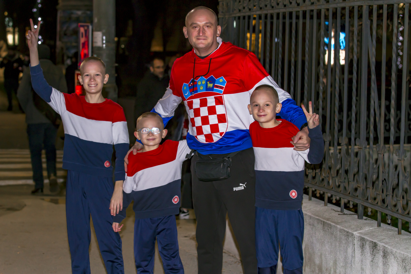 Slavlje nakon pobjede Hrvatske