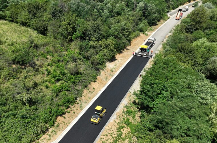 Radovi na novoj cesti u općini Rešetari