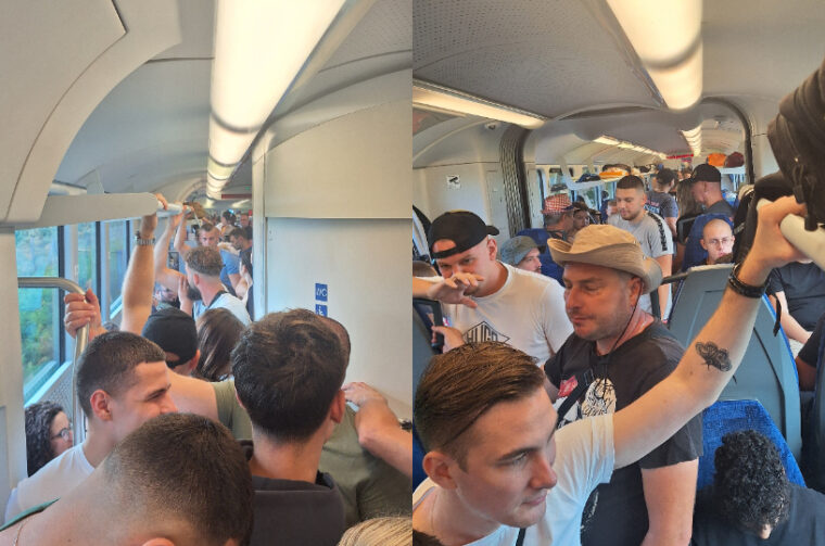 gužva u vlaku
