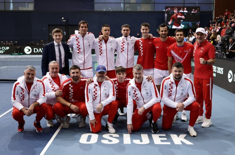 Hrvatska Davis Cup reprezentacija_Davis Cup Osijek_20250131