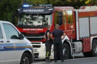 Osijek: Sudar vatrogasnog kamiona i automobila u Vukovarskoj ulici