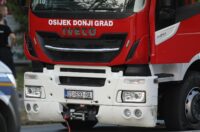 Osijek: Sudar vatrogasnog kamiona i automobila u Vukovarskoj ulici