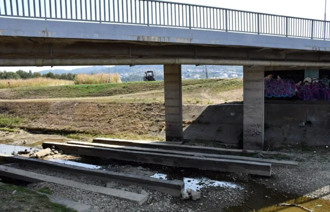 Presušila rijeka Orljava u Požegi 2024.
