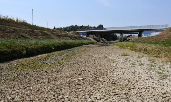 Presušila rijeka Orljava u Požegi 2024.