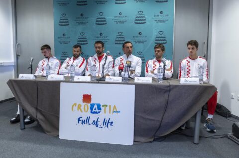 Osijek: Konferencija za medije hrvatske Davis Cup reprezentacije