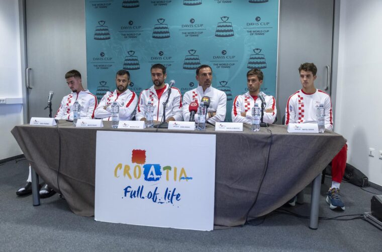 Osijek: Konferencija za medije hrvatske Davis Cup reprezentacije