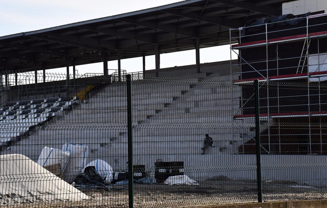 Radovi na južnoj tribini stadiona kraj save