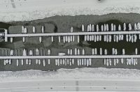 pogled iz zraka nad osijek pod snijegom