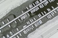 pogled iz zraka nad osijek pod snijegom