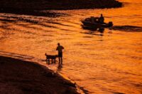 Osijek: Prekrasan zalazak sunca na Dravi Osijek: Prekrasan zalazak sunca na Dravi