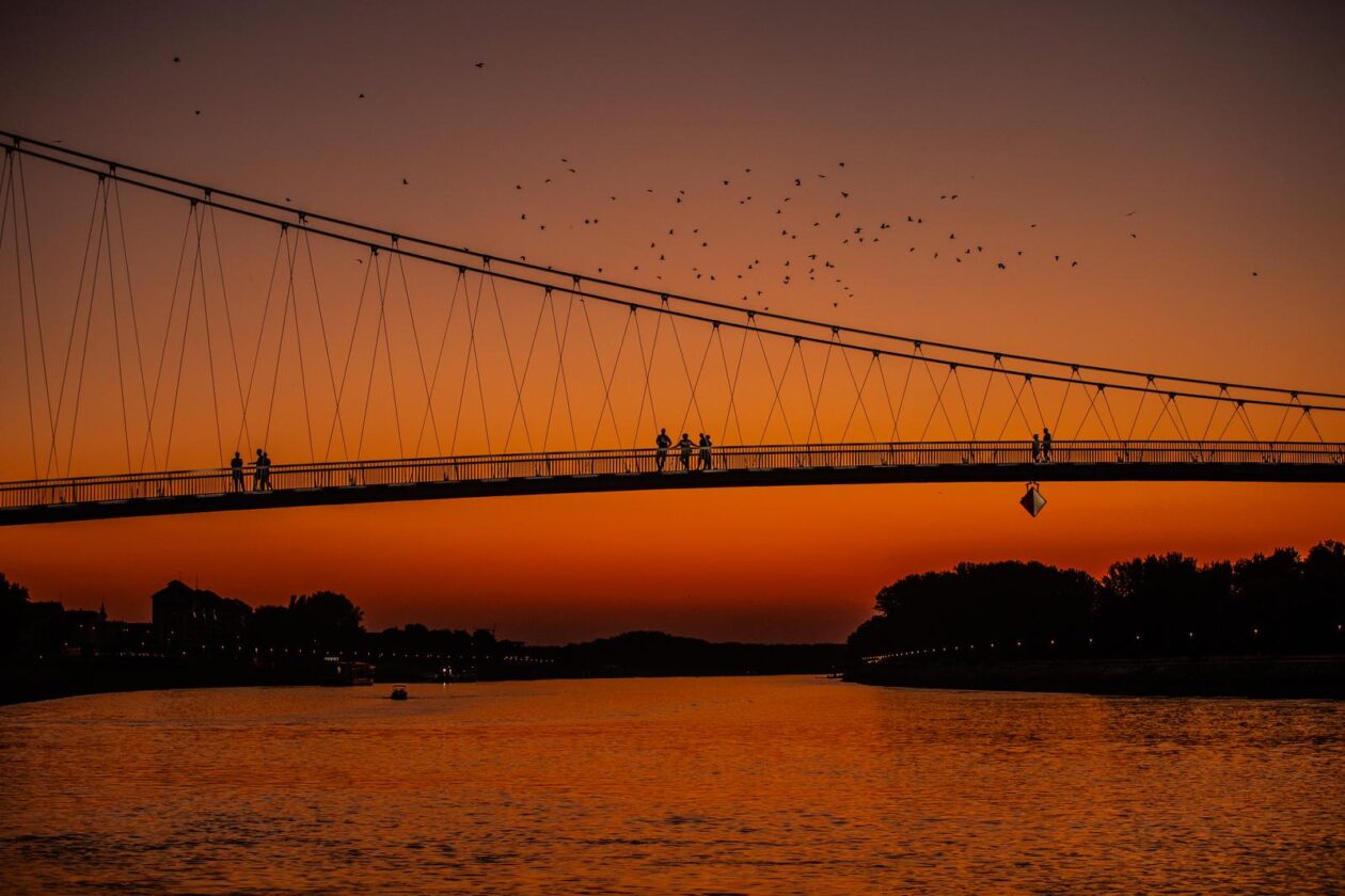 Osijek: Prekrasan zalazak sunca na Dravi Osijek: Prekrasan zalazak sunca na Dravi