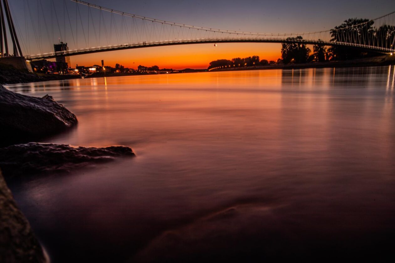 Osijek: Prekrasan zalazak sunca na Dravi Osijek: Prekrasan zalazak sunca na Dravi