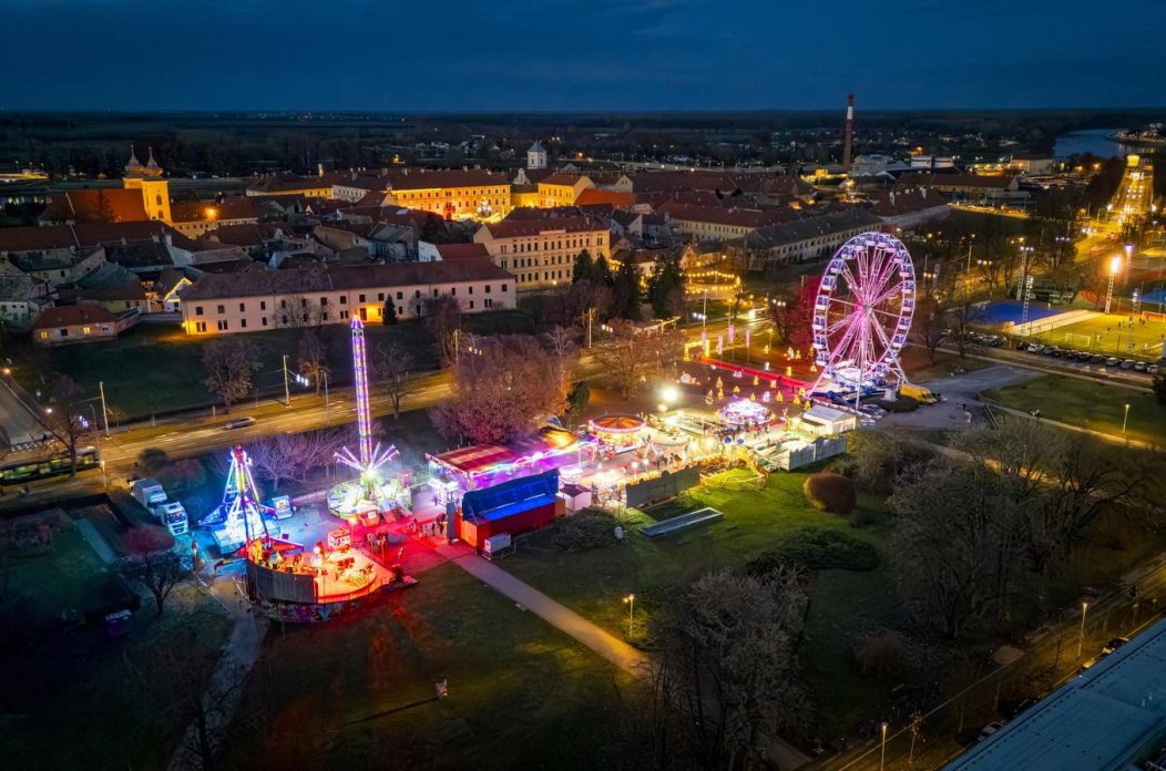 Advent u Osijeku iz zraka