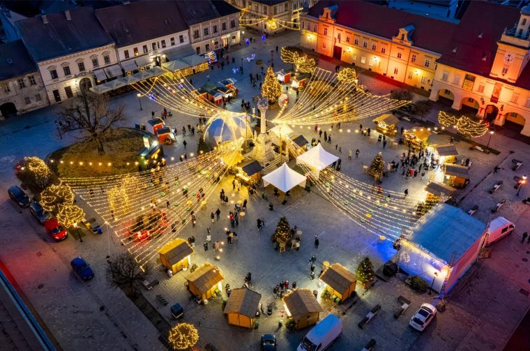 Advent u Osijeku iz zraka