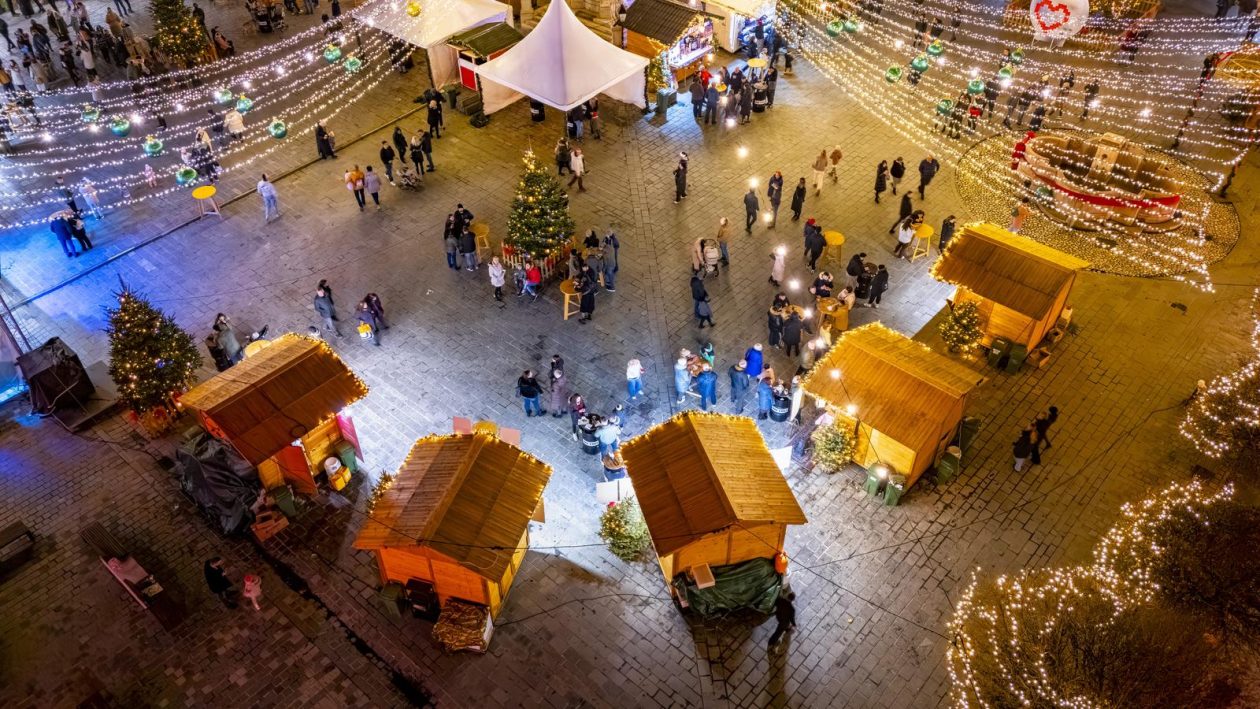 Advent u Osijeku iz zraka