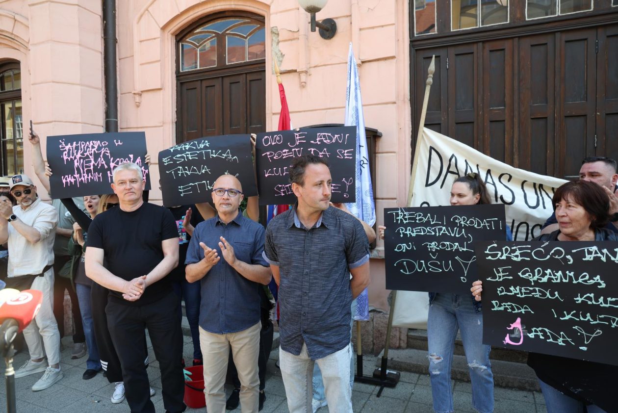 prosvjed djelatnika hnk